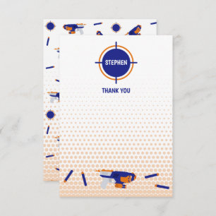 Dart Pistool Battle War Boys Doelpatroon Kinder Bedankkaart