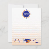 Dart Pistool Battle War Boys Doelpatroon Kinder Notitiekaartje (Voorkant)