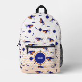 Dart Pistool Battle War Boys Target Pattern School Bedrukte Rugzak (Voorkant)