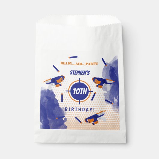 Dart Pistool Battle War Boys Verjaardagsfeest Bedankzakje (Voorkant)