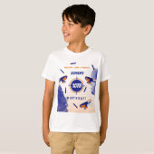 Dart Pistool Battle War Boys Verjaardagsfeest T-shirt (Voorkant volledig)