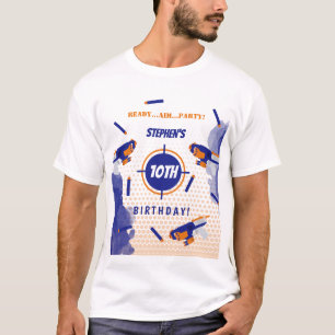 Dart Pistool Battle War Boys Verjaardagsfeestje Pa T-shirt