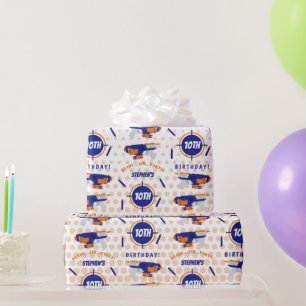 Dart Pistool Battle War Boys Verjaardagsjongen Naa Cadeaupapier