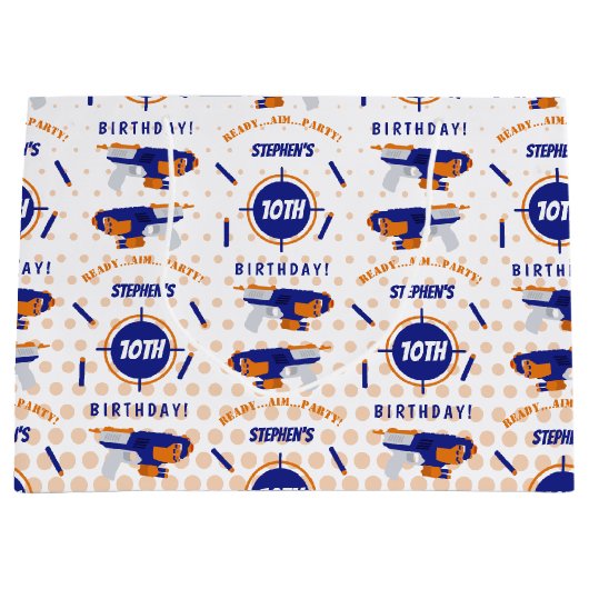 Dart Pistool Battle War Boys Verjaardagsjongen Naa Groot Cadeauzakje (Voorkant)