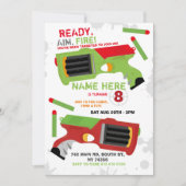 Dart Pistool Fun Aim Shoot Party Birthday Kaart (Voorkant)