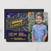 Dart Pistool Invitation Kaart (Voorkant / Achterkant)