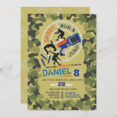 Dart Pistool Leuk Aim Shoot Camo Verjaardagsparkou Kaart (Voorkant / Achterkant)