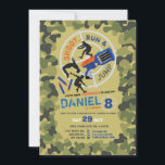 Dart Pistool Leuk Aim Shoot Camo Verjaardagsparkou Kaart<br><div class="desc">Dart Pistool Parkour Fun Aim Shoot Camo Verjaardagsuitnodiging. Verander de tekst op uw feest! Inclusief backprint. Leuke Dart Pistool feestuitnodiging - perfect voor elke leeftijd!</div>