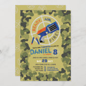 Dart Pistool Leuk Aim Shoot Camo Verjaardagsuitnod Kaart (Voorkant / Achterkant)