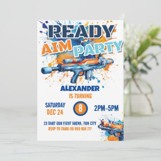 Dart Pistool Party Boy Verjaardag Camo Kaart