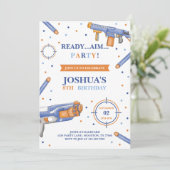 Dart Pistool Verjaardag Kaart (Staand voorkant)