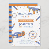 Dart Pistool Verjaardag Kaart (Voorkant / Achterkant)