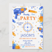 Dart Pistool Verjaardagsuitnodigingen Kaart (Voorkant)