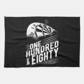 Dart Player 180 Dart Mannen Retro Dartboard Theedoek (Horizontaal)