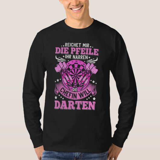 Dart Player Dart Gezegde Dartboard Darts T-shirt (Voorkant)