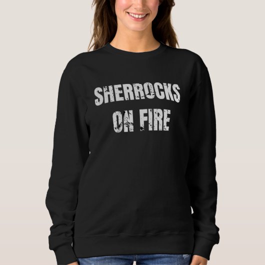 Dart Player Sherrocks on Fire Dart Gezegde Trui (Voorkant)