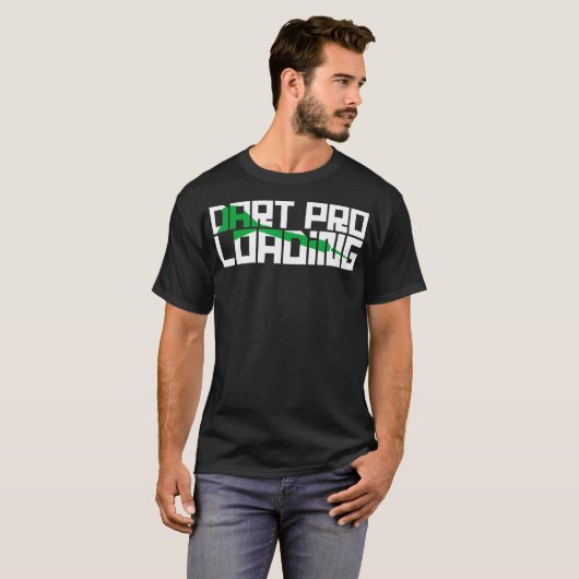 Dart Pro Loading Funny Darts T-shirt (Voorkant volledig)