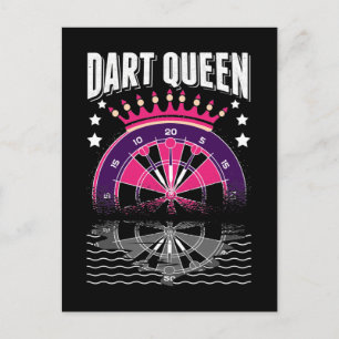 Dart Queen Arrow Triple Dartboard 180 Funny Darts Briefkaart