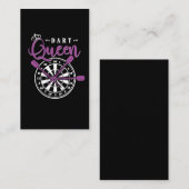Dart Queen Dart Arrow Dartboard Girl Visitekaartje (Voorkant / Achterkant)
