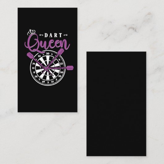 Dart Queen Dart Arrow Dartboard Girl Visitekaartje
