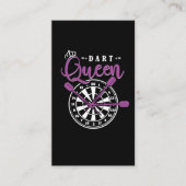 Dart Queen Dart Arrow Dartboard Girl Visitekaartje (Voorkant)