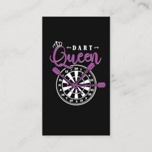 Dart Queen Dart Arrow Dartboard Girl Visitekaartje
