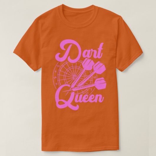 Dart Queen Game Player Gift T-shirt (Design voorkant)