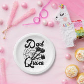 Dart Queen Papieren Bordje (Feest)