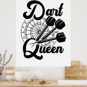 Dart Queen Poster (Keuken)