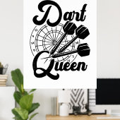 Dart Queen Poster (Thuiskantoor)