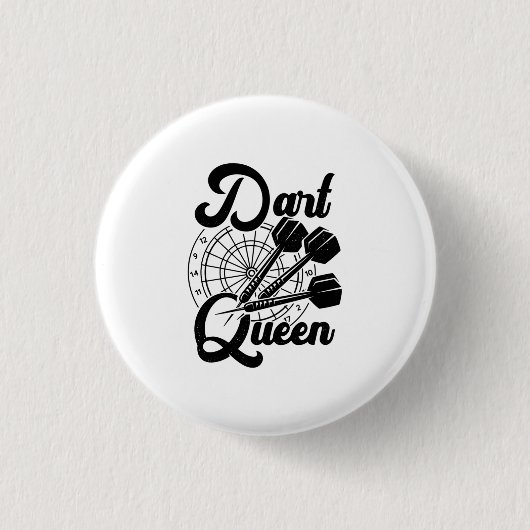 Dart Queen Ronde Button 3,2 Cm (Voorkant)