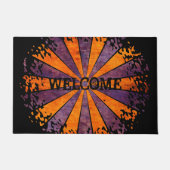 Dart Rays Mandala I + je rug. en ideeën Deurmat (Voorkant)
