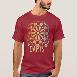 Dart Retro Darts Pijl  Bullseye Darter T-shirt