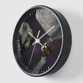 DART-ruimteschip en de Liciacube vóór de botsing (Hoek)