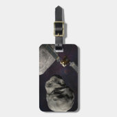 DART-ruimteschip en de Liciacube vóór de botsing Bagagelabel (Voorkant verticaal)