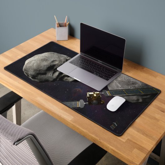 DART-ruimteschip en de Liciacube vóór de botsing Bureaumat (Kantoor 2)