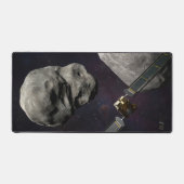 DART-ruimteschip en de Liciacube vóór de botsing Bureaumat (Voorkant)