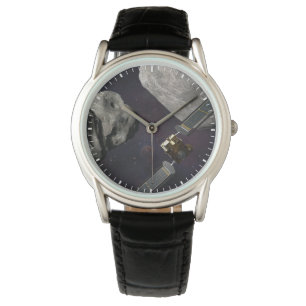 DART-ruimteschip en de Liciacube vóór de botsing Horloge