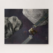 DART-ruimteschip en de Liciacube vóór de botsing Legpuzzel (Horizontaal)