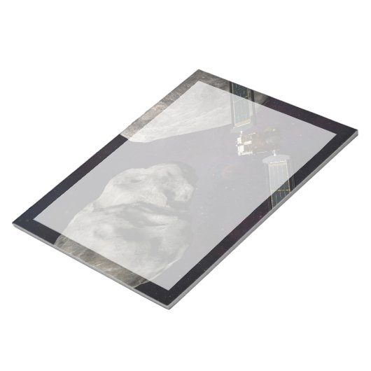 DART-ruimteschip en de Liciacube vóór de botsing Notitieblok (Schuin)