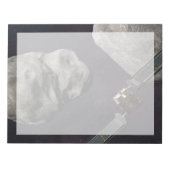 DART-ruimteschip en de Liciacube vóór de botsing Notitieblok (Voorkant)