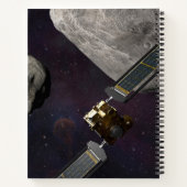 DART-ruimteschip en de Liciacube vóór de botsing Notitieboek (Achterkant)