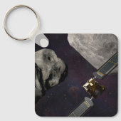 DART-ruimteschip en de Liciacube vóór de botsing Sleutelhanger (Voorkant)