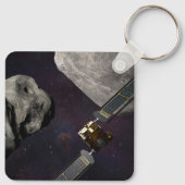 DART-ruimteschip en de Liciacube vóór de botsing Sleutelhanger (Achterkant)