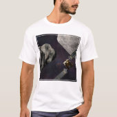 DART-ruimteschip en de Liciacube vóór de botsing T-shirt (Voorkant)