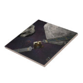 DART-ruimteschip en de Liciacube vóór de botsing Tegeltje (Zijkant)