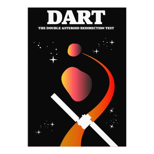 DART-ruimtevaartkunst. Foto Afdruk (Voorkant)
