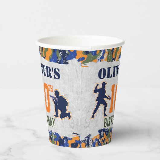 Dart Soldaten Camo Militaire Dag Partij Papieren Bekers (Rechts)