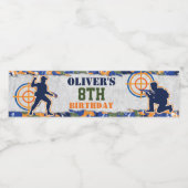 Dart Soldaten Camo Militaire Dag Partij Waterfles Etiket (Enkel label)