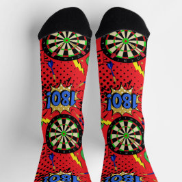 Dart speler Darts Patroon Sokken